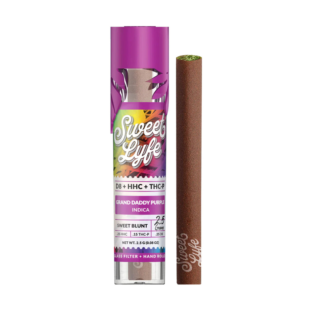 Sweet Blunt D8, HHC, THC-P - Granddaddy Purple (Indica) - Headshop.com