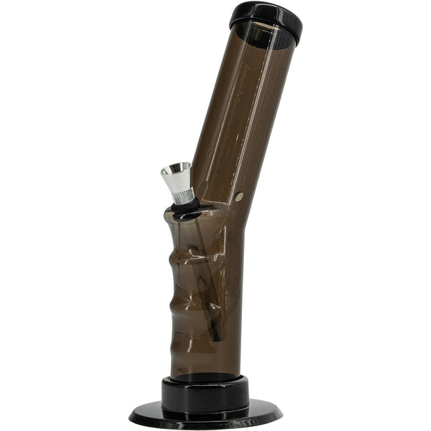 Acrylic Angled Straight Tube Bong 9-12"