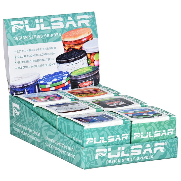 Pulsar OBJEX Design Series Aluminum Grinder | 4pc | 2.5" - Headshop.com