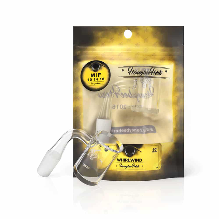 WHIRLWIND QUARTZ BANGER - 90° DEGREE | YL - Headshop.com