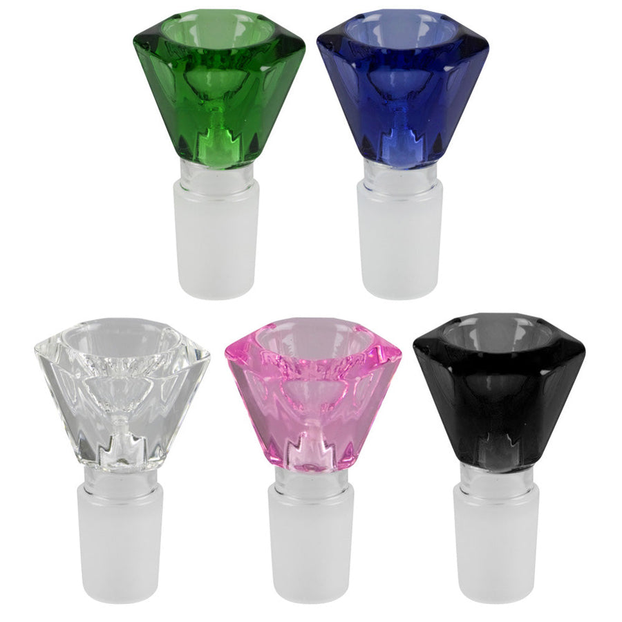 Faceted Herb Bowl Slide | 19mm Male - Headshop.com