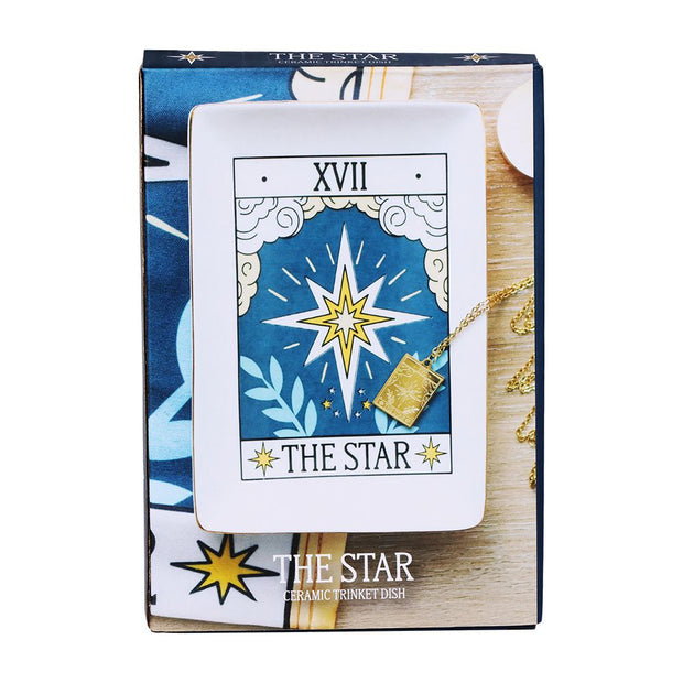 Tarot Card Ceramic Trinket Dish | 6.6"x4.5" - Headshop.com