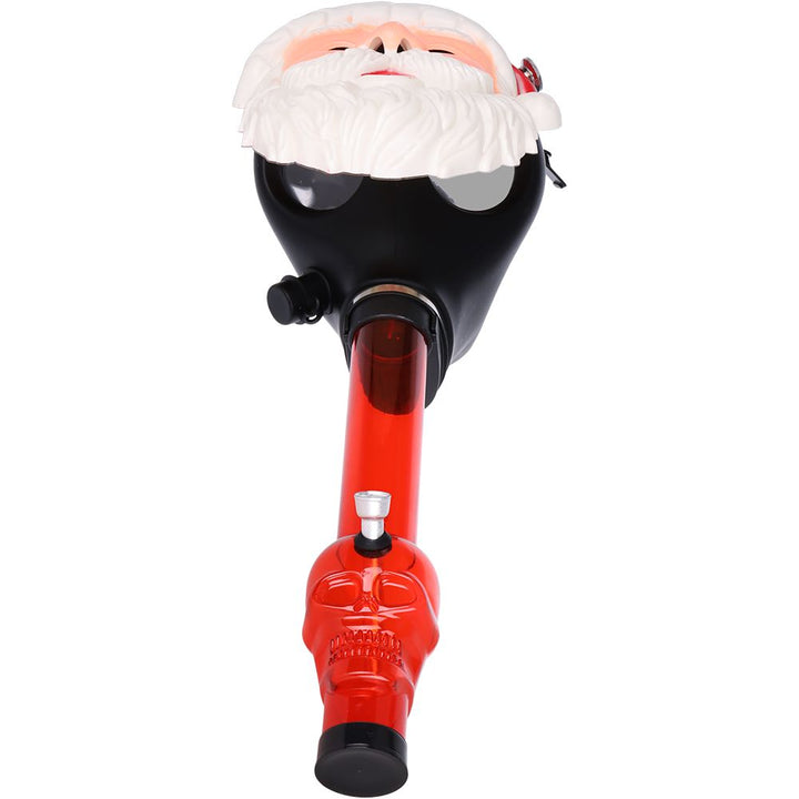 Santa Gas Mask w/ Acyrlic Water Pipe - 10.25"