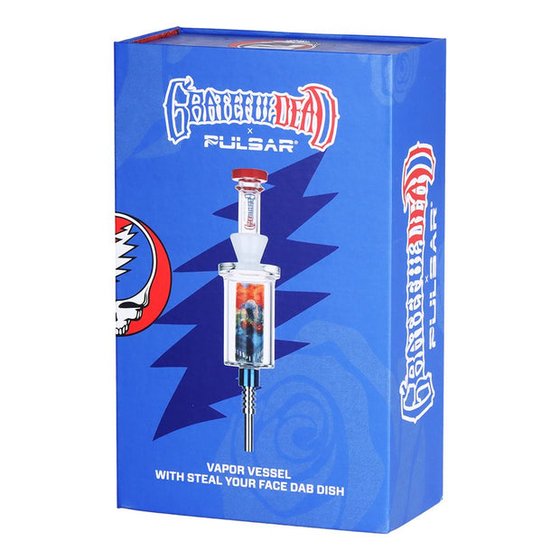 Grateful Dead x Pulsar Inside Print Vapor Vessel & SYF Dab Dish - 9.25" / Boxer - Headshop.com