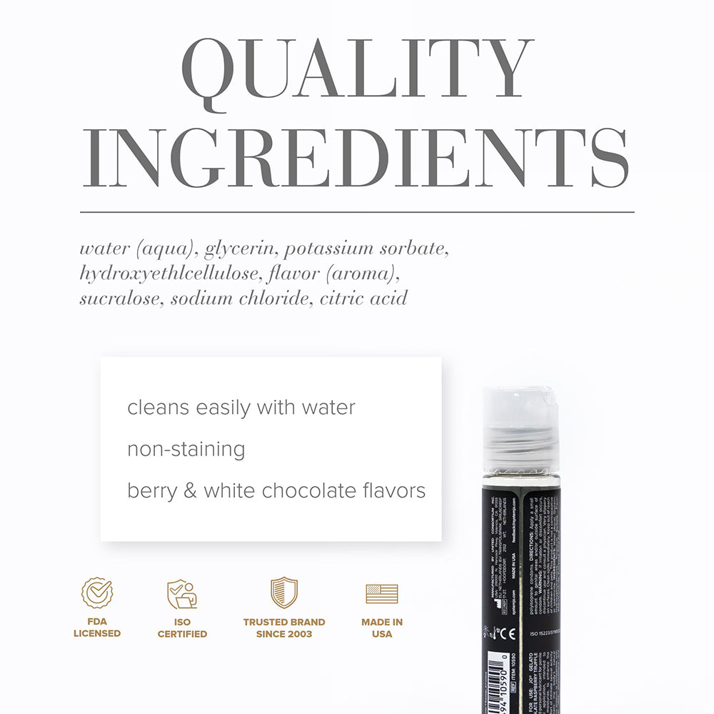 JO Gelato White Chocolate Rasberry Truffle Water-Based Lubricant 1 oz. - Headshop.com