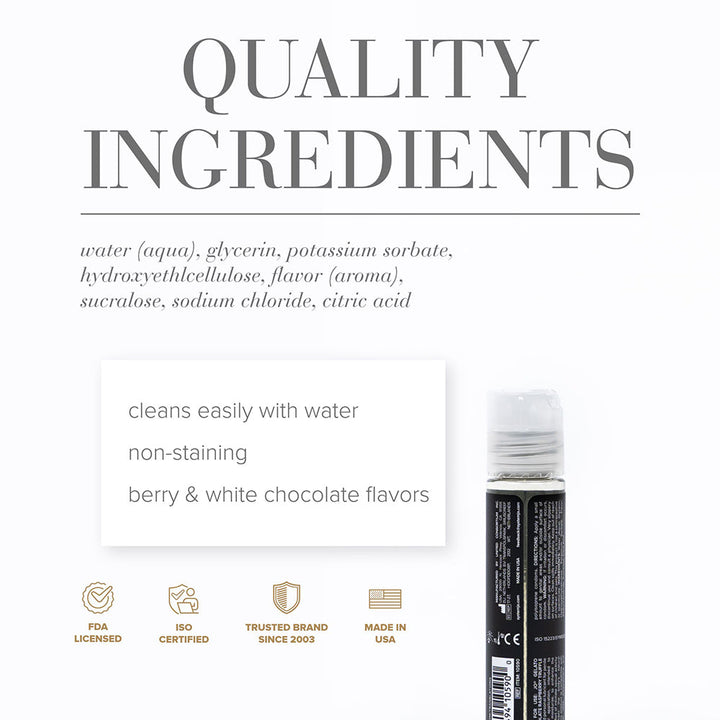 JO Gelato White Chocolate Rasberry Truffle Water-Based Lubricant 1 oz. - Headshop.com