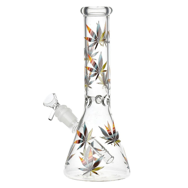 Turn On Your Hemp Lights Beaker Glass Water Pipe - 9.75" - Headshop.com