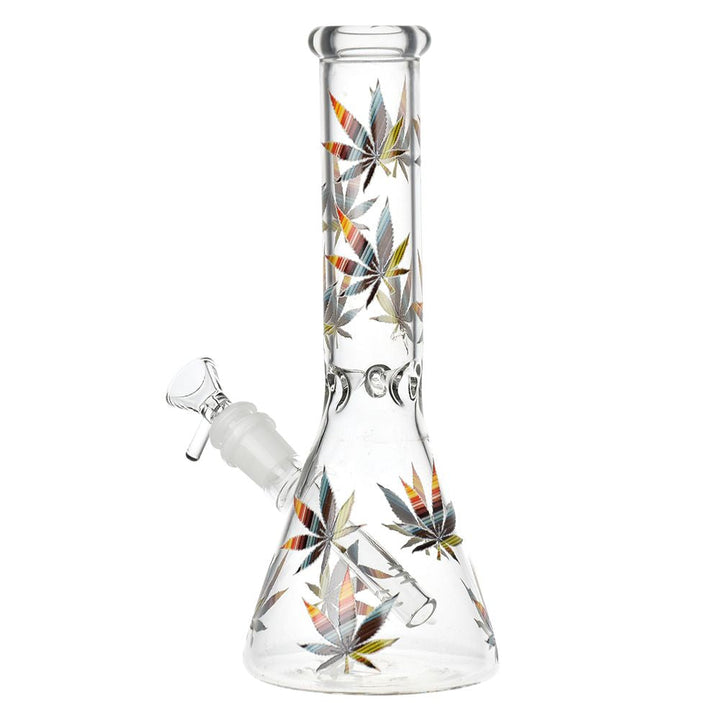 Turn On Your Hemp Lights Beaker Glass Water Pipe - 9.75" - Headshop.com