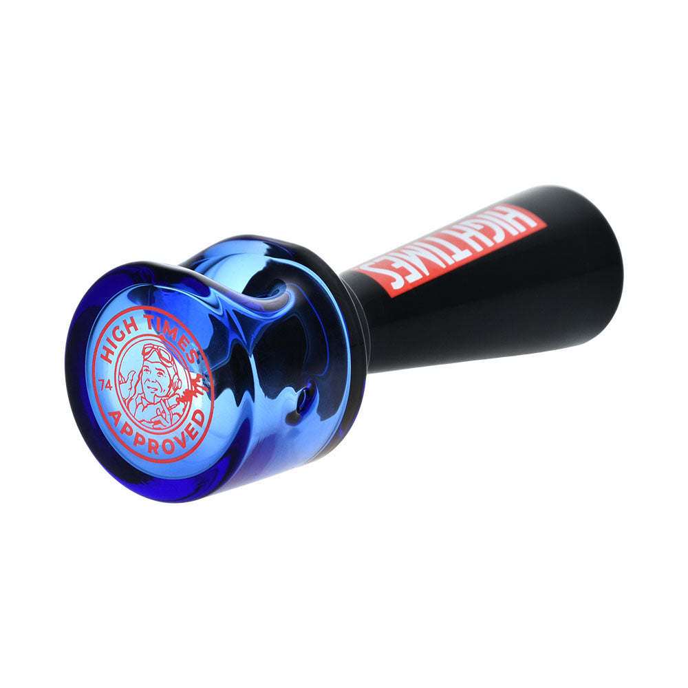 High Times® x Pulsar Geometric Spoon Pipe | 4.25" | Blue/Black - Headshop.com