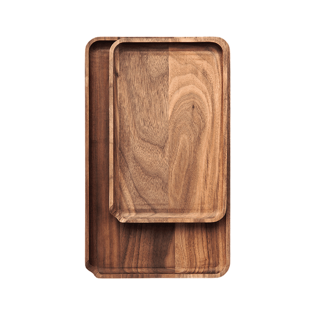 Marley Natural Black Walnut Prep Tray - Headshop.com