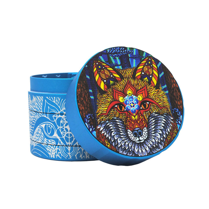 Cali Crusher Homegrown Phil Lewis Fox Grinder -4pc/2.35" - Headshop.com