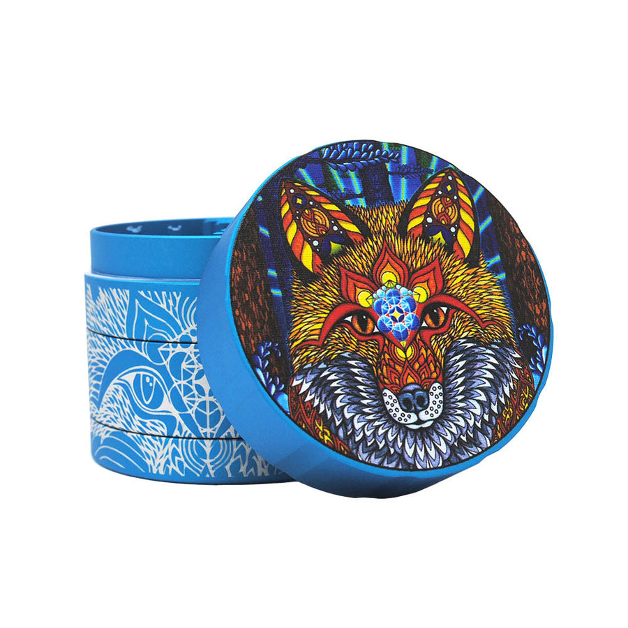 Cali Crusher Homegrown Phil Lewis Fox Grinder -4pc/2.35" - Headshop.com