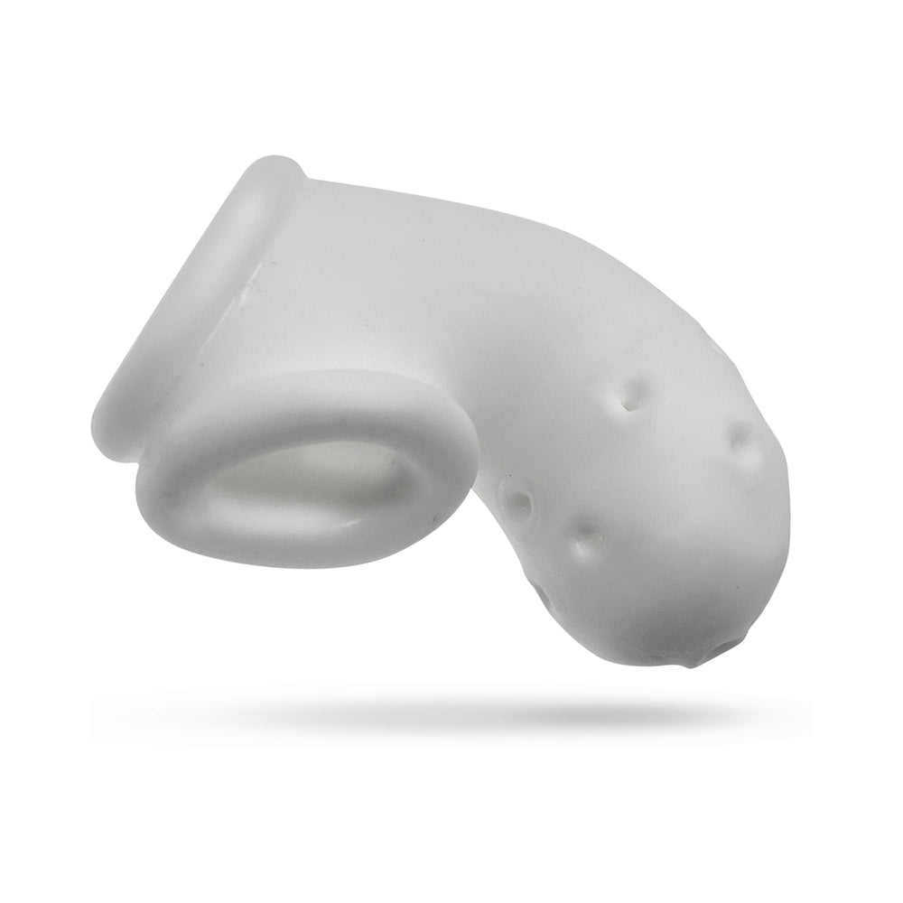 OxBalls Airlock Air-Lite Vented Chastity White Ice - Headshop.com