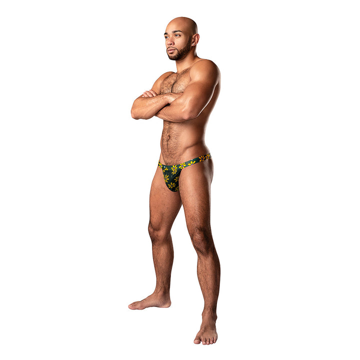 Male Power Petal Power Micro Thong Daisy Print S/M - Headshop.com