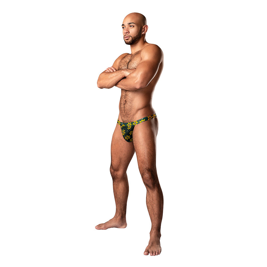 Male Power Petal Power Micro Thong Daisy Print S/M - Headshop.com