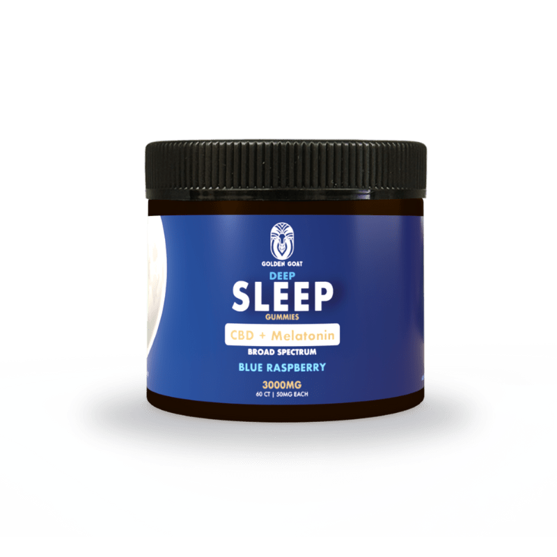 Deep Sleep CBD & Melatonin Infused Gummies - Blue Raspberry 3000MG - Headshop.com