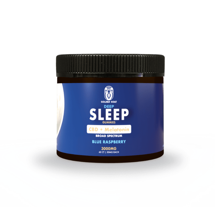 Deep Sleep CBD & Melatonin Infused Gummies - Blue Raspberry 3000MG - Headshop.com