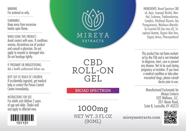 Mireya Extracts CBD Roll On Gel - Headshop.com