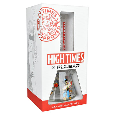 High Times x Pulsar Beaker Water Pipe - Cowboys / 10.5" / 14mm F - Headshop.com