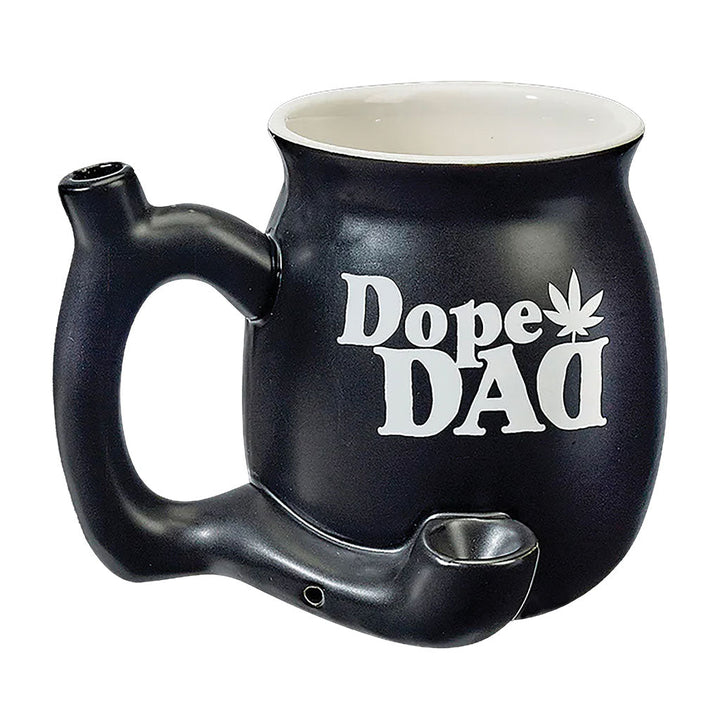 DOPE DAD ON BLACK CHUBBY PREMIUM ROAST & TOAST PIPE MUG
