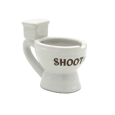 Shoot the Shit Ceramic Shot Glass - 4oz - Headshop.com