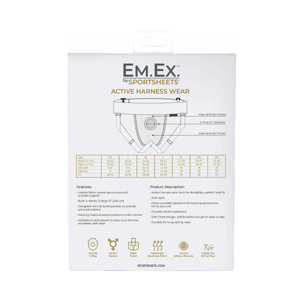 Sportsheets Em.Ex. Fit Harness Jock Knit Adjustable XL-3XL - Headshop.com