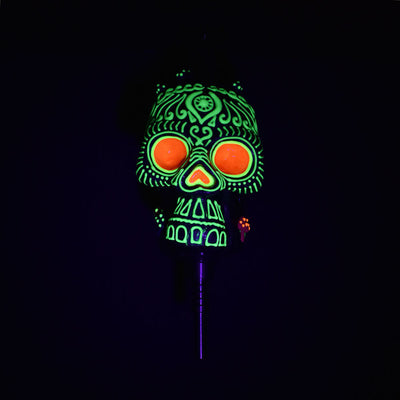 Pulsar Voodoo Skull Vapor Vessel w/ Ti Tip - 8.75" - Headshop.com