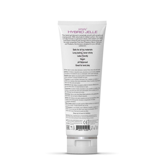 Wicked Simply Hybrid Jelle Lubricant 4 oz. - Headshop.com