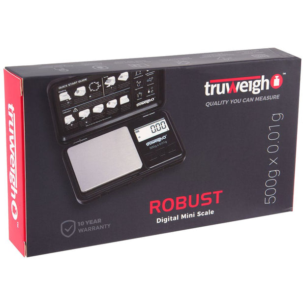 Truweigh Robust Rechargeable Digital Mini Scale | 500g x 0.01g - Headshop.com