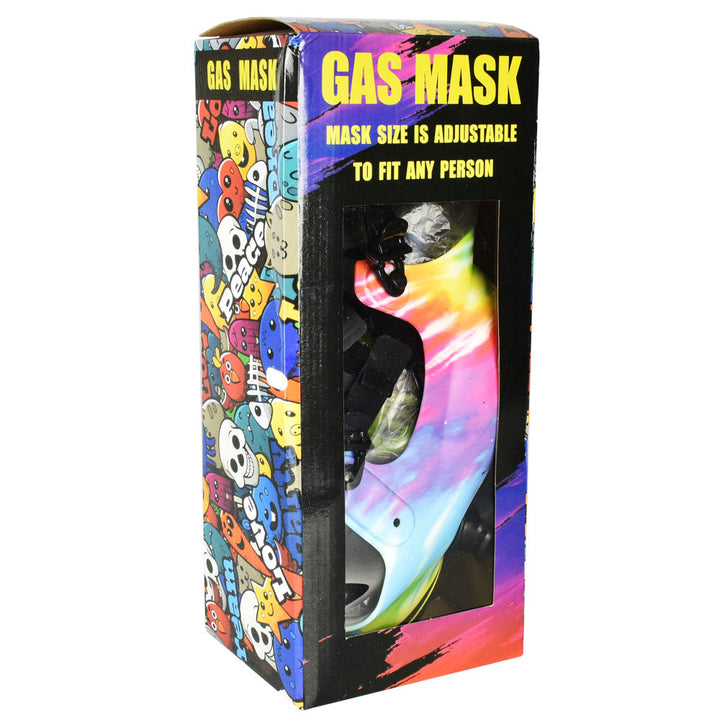 Gas Mask w/ Acrylic Water Pipe - 10.25" - Headshop.com
