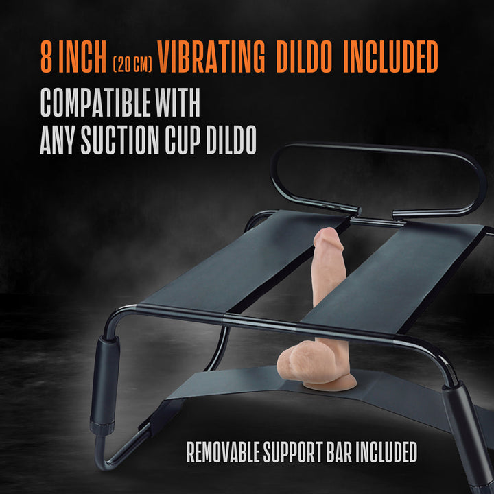 Temptasia Surrender Sex Chair Black - Headshop.com