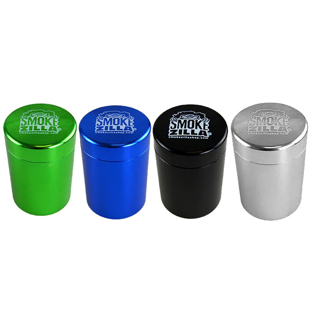 Smokezilla Smell Proof Storage Jar - 2.5"x1.7" / Asst - 4PC DISP - Headshop.com