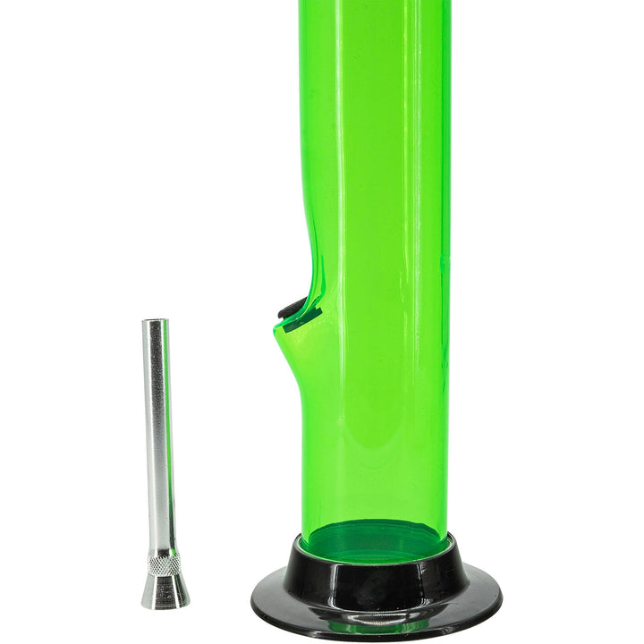 Straight Tube Acrylic Bong  6-9-12-15"