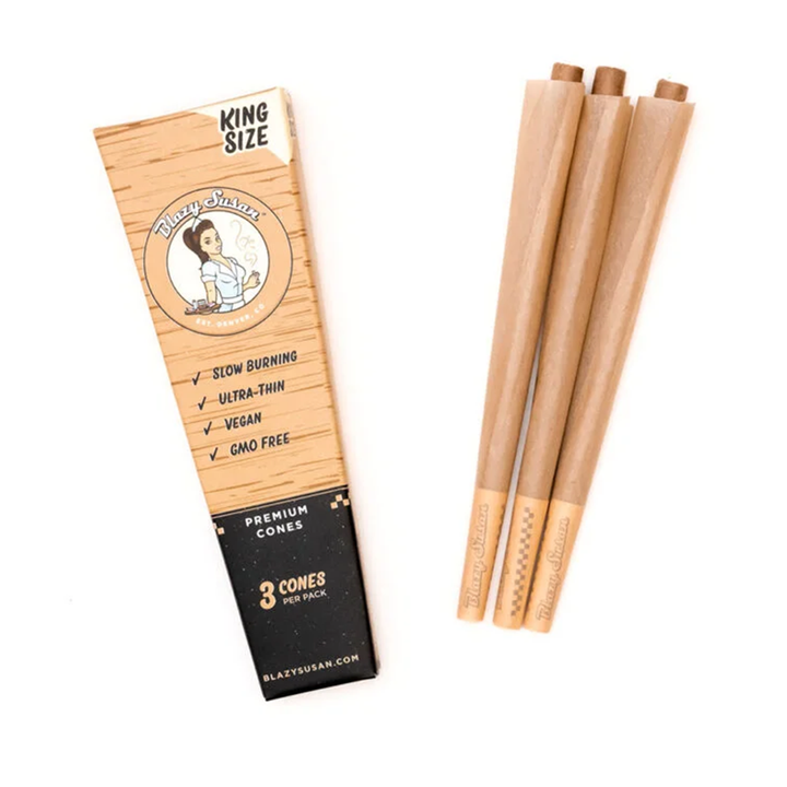 Blazy Susan Unbleached Paper Cones - Headshop.com