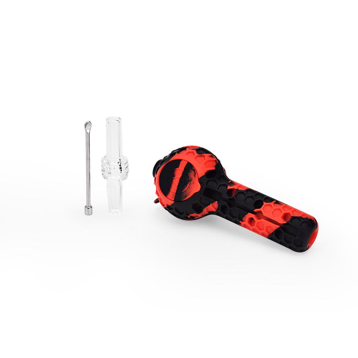 Ritual - 4'' Silicone Nectar Spoon - Black & Red - Headshop.com