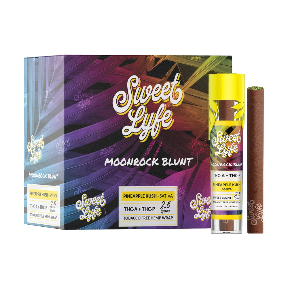Sweet Lyfe Moonrock Blunt THCA+THCP - Pineapple Kush - Sativa - Headshop.com