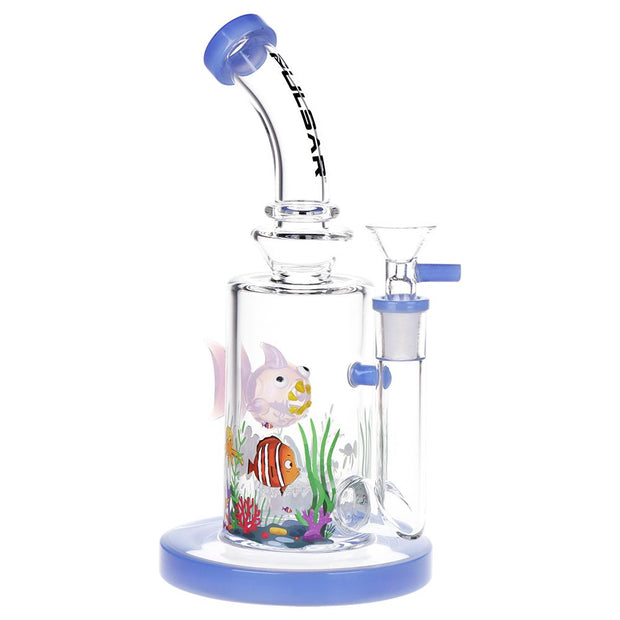 Pulsar Fish Out of Water Glass Water Pipe - 9" / 14mm F