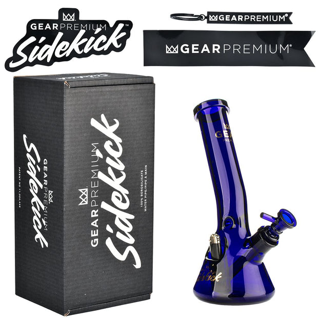 Gear Premium Sidekick Laid Back Glass Beaker Water Pipe | 12" - Headshop.com
