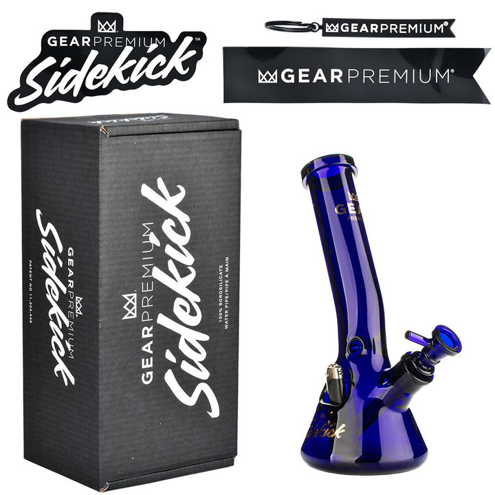 Gear Premium Sidekick Laid Back Glass Beaker Water Pipe | 12" - Headshop.com