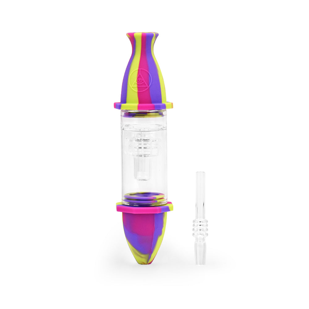 Ritual - 7'' Silicone Deluxe Nectar Collector - Miami Sunset - Headshop.com