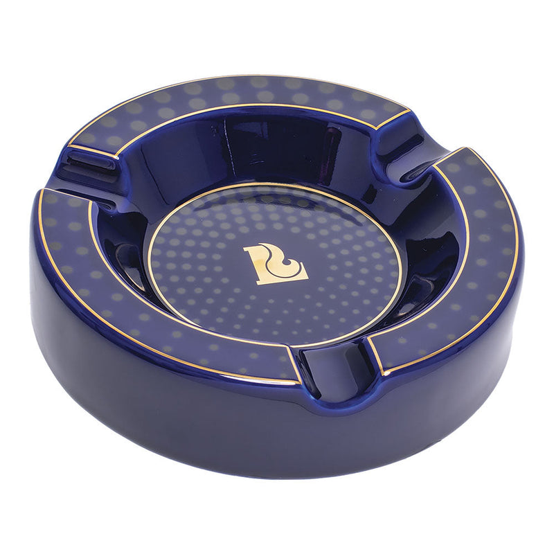 Lucienne Tapered Dots Round Ceramic Cigar Ashtray | 7.5" - Headshop.com