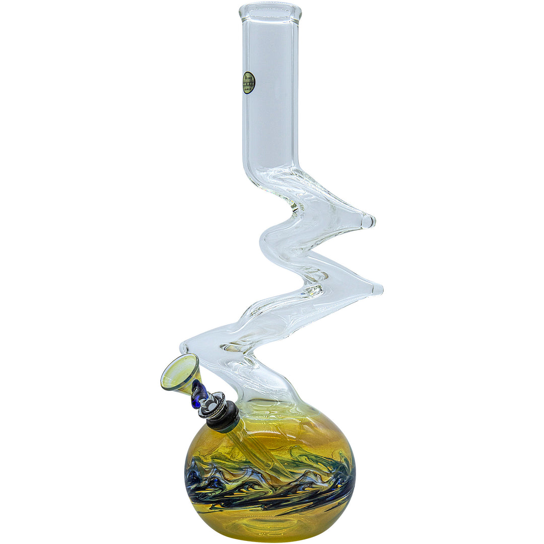 LA Pipes "Switchback" Bubble Base Bong - Headshop.com