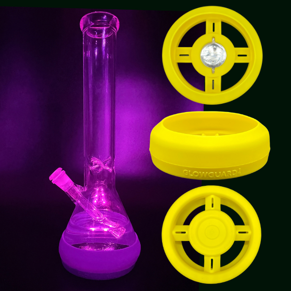 Bong Base Bumper USB Rechargeable 4.25in-6in Bases Silicone Fits Variety of Shapes - Headshop.com