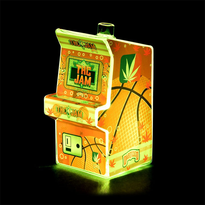 Dabtized Arcfade LED Bubbler Dab Straw & Dry Herb Pipe - 7.5" / 10mm F - Headshop.com