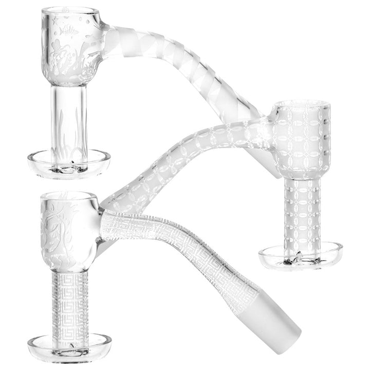 No Weld Quartz Terp Slurper Etched Banger 14M - Headshop.com