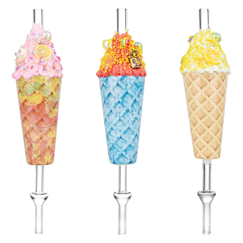 Dabtized Ice Cream Dab Straw - 10" / 10mm F / Colors Vary - Headshop.com