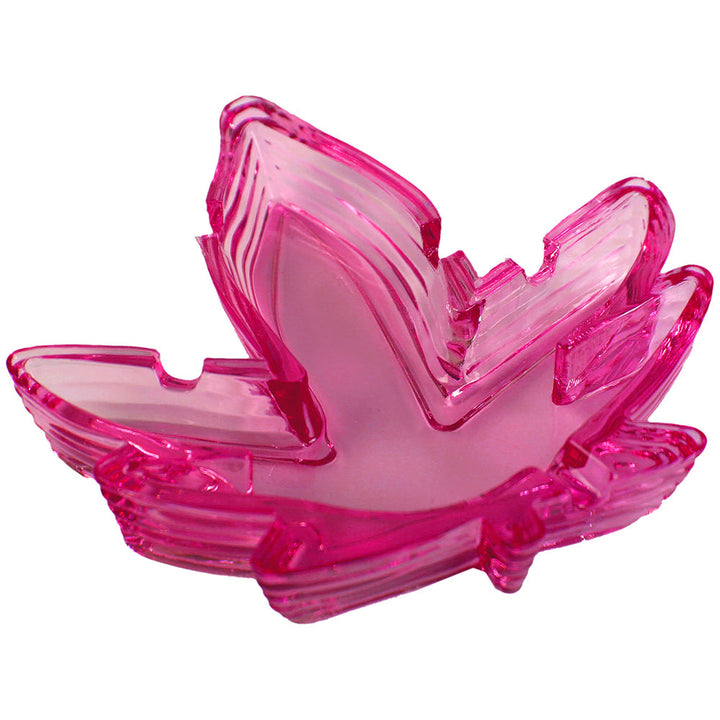 Pot Leaf Ashtray Assorted Color 4-Pack - Headshop.com