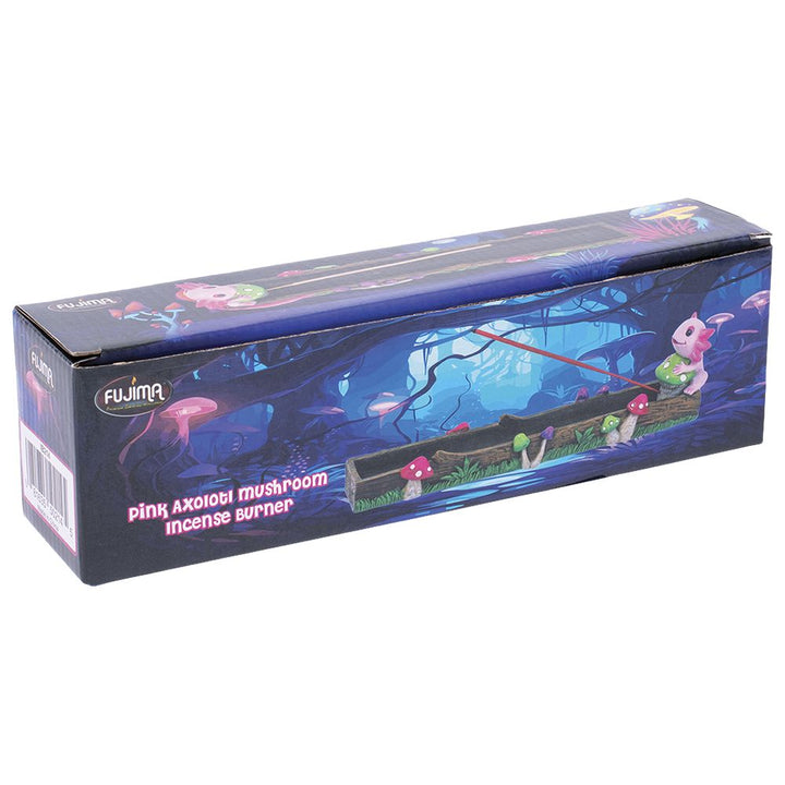 Fujima Pink Axolotl Mushroom Stick Resin Incense Burner - 10.5" - Headshop.com