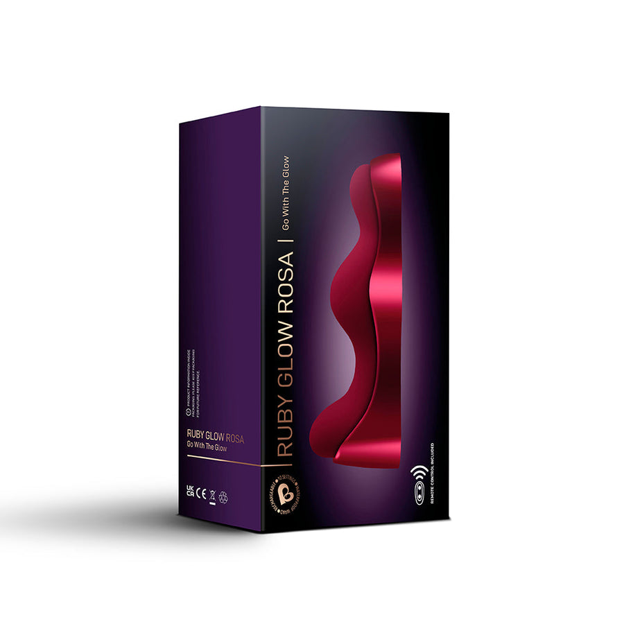 Rocks-Off Ruby Glow Rosa Saddle Vibrator - Headshop.com