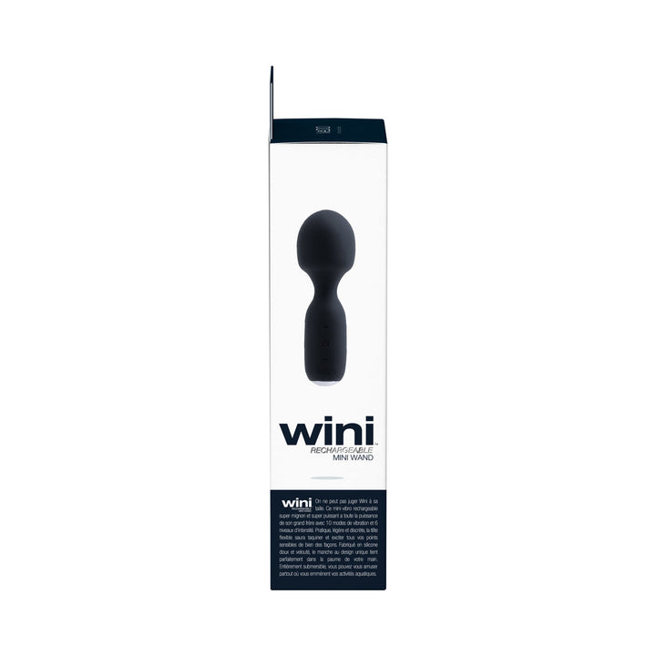 VeDO Wini Rechargeable Mini Wand Just Black - Headshop.com